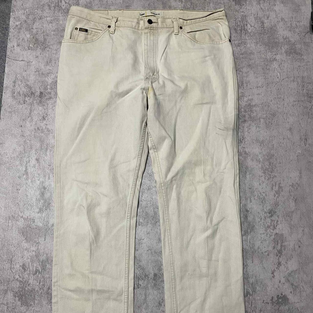 Lee Tan and cream vintage Lee jeans jeans Size US 36 / EU 52 - 4 Thumbnail
