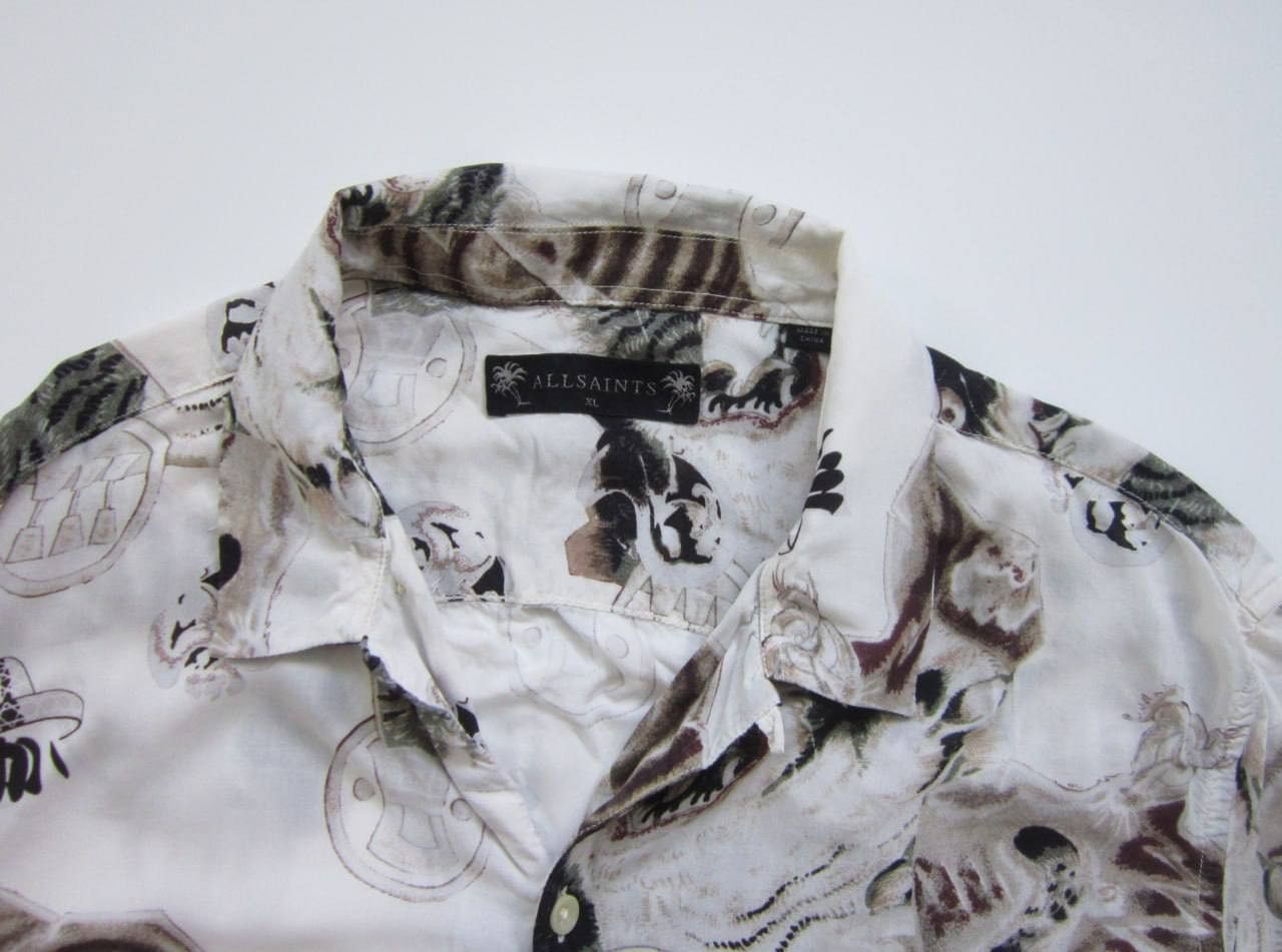 Allsaints Allsaints Akita SS Shirt Hawaiian Floral Tiger Beast Size US XL / EU 56 / 4 - 4 Thumbnail
