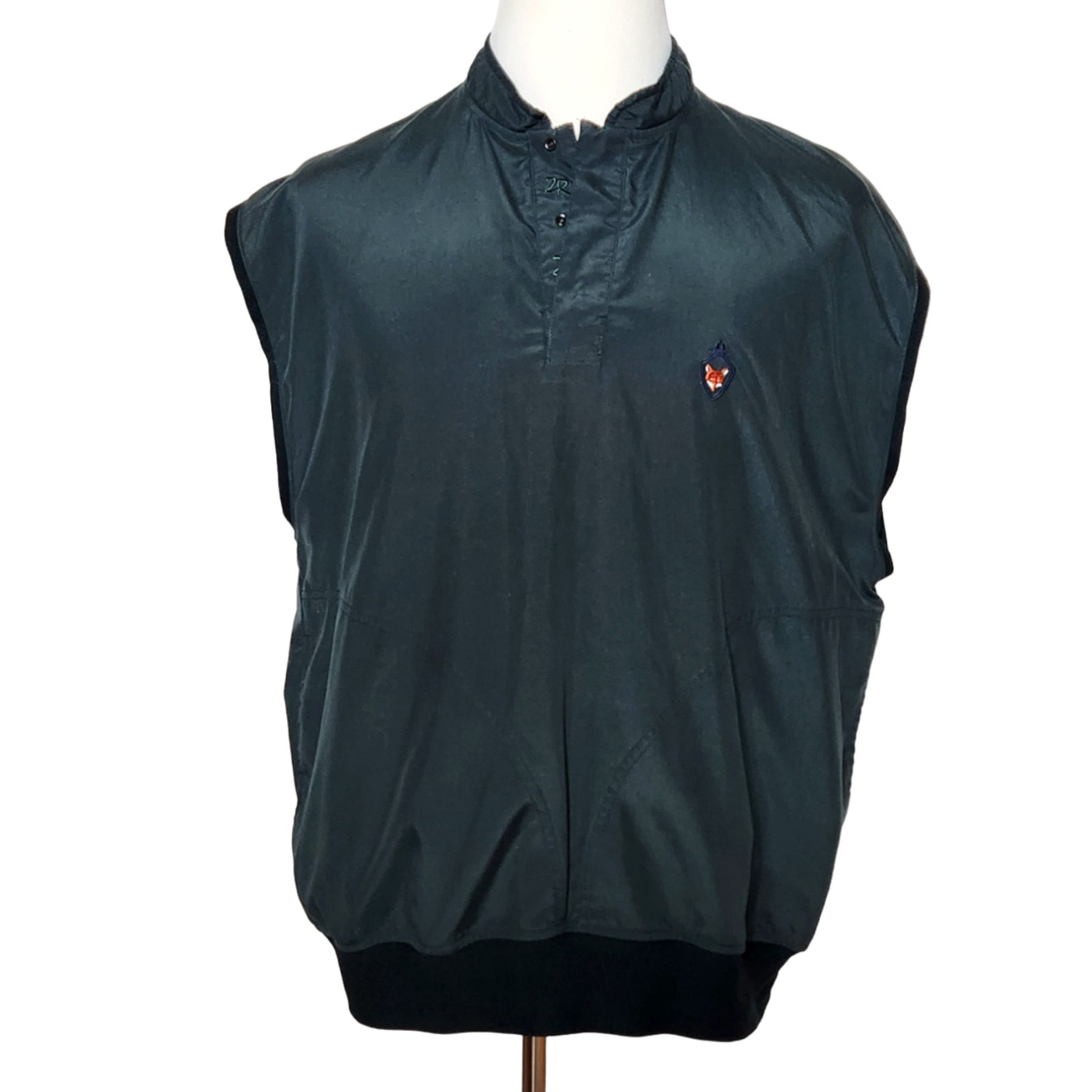 Vintage Classic Vintage Zero Restriction Golf Wear Mens Sleeveless Green Windbreaker Vest with Snap Collar Design Grailed