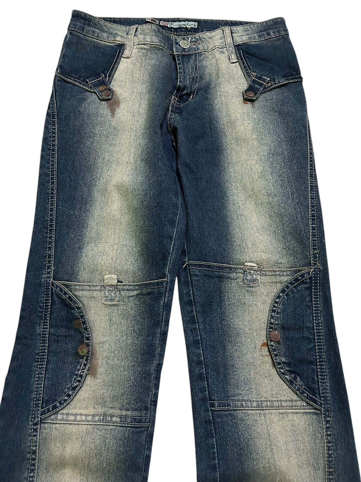 Japanese Brand × Kapital × Vintage FLARE Japanese Denim Jeans Rusty Mudwash Faded Rare Size US 27 - 5 Thumbnail
