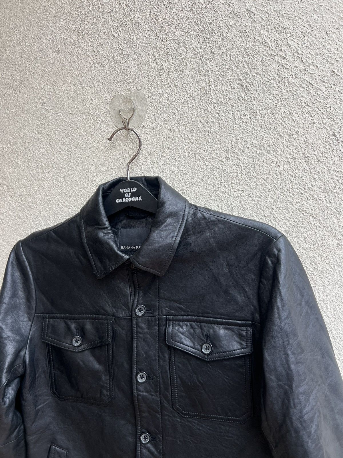 Banana Republic × Vintage Vintage Banana Republic Lamb Leather Jacket Shirt Size US XS / EU 42 / 0 - 24 Thumbnail