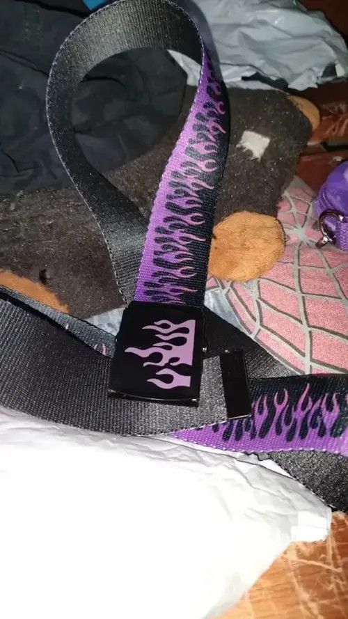 Other Flame Print Belt Size ONE SIZE - 3 Thumbnail