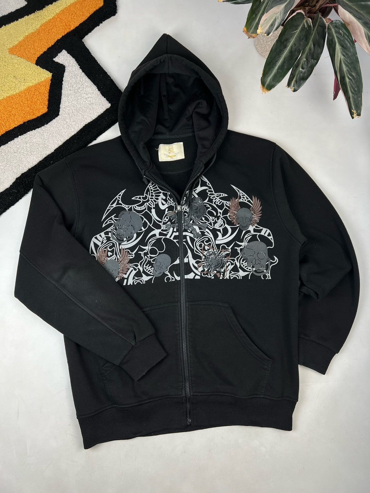 JNCO × Southpole × Vintage Request JNCO-Style Skull Tribal Print Hoodie - Y2K Size US XL / EU 56 / 4 - 3 Thumbnail