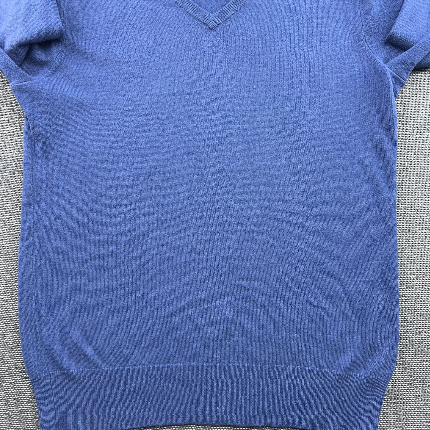 Polo Ralph Lauren Polo Ralph Lauren Mens 100% Cashmere Jumper Size M Blue Elbow Patch V-Neck Sweater Pullover Knit Thermal Casual Shirt? Size US M / EU 48-50 / 2 - 4 Thumbnail