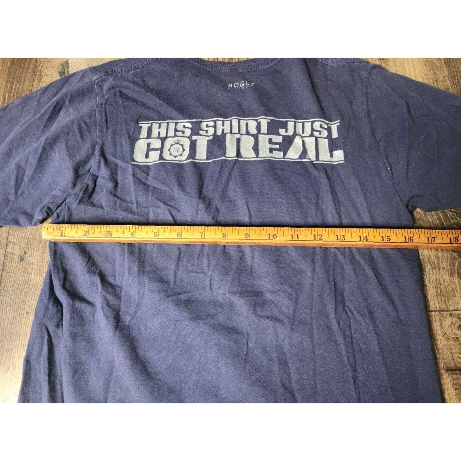 Tultex VINTAGE Hot Fuzz Movie Promo Double Sided T Shirt Blue M Mens Size US M / EU 48-50 / 2 - 4 Thumbnail