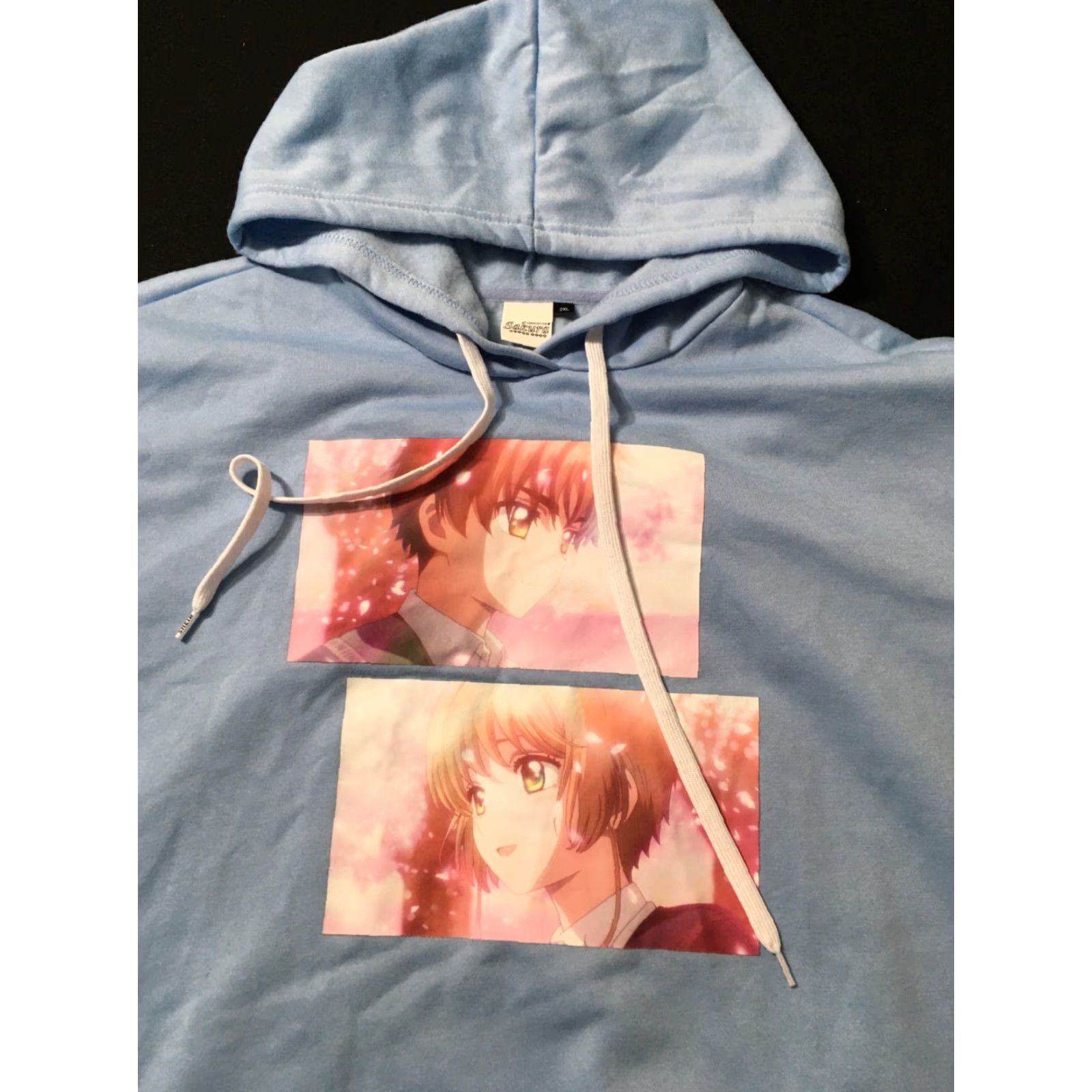 Vintage Sakura Hoodie Mens 2XL Blue Pullover Anime HOODIE Jacket? Size US XXL / EU 58 / 5 - 2 Thumbnail