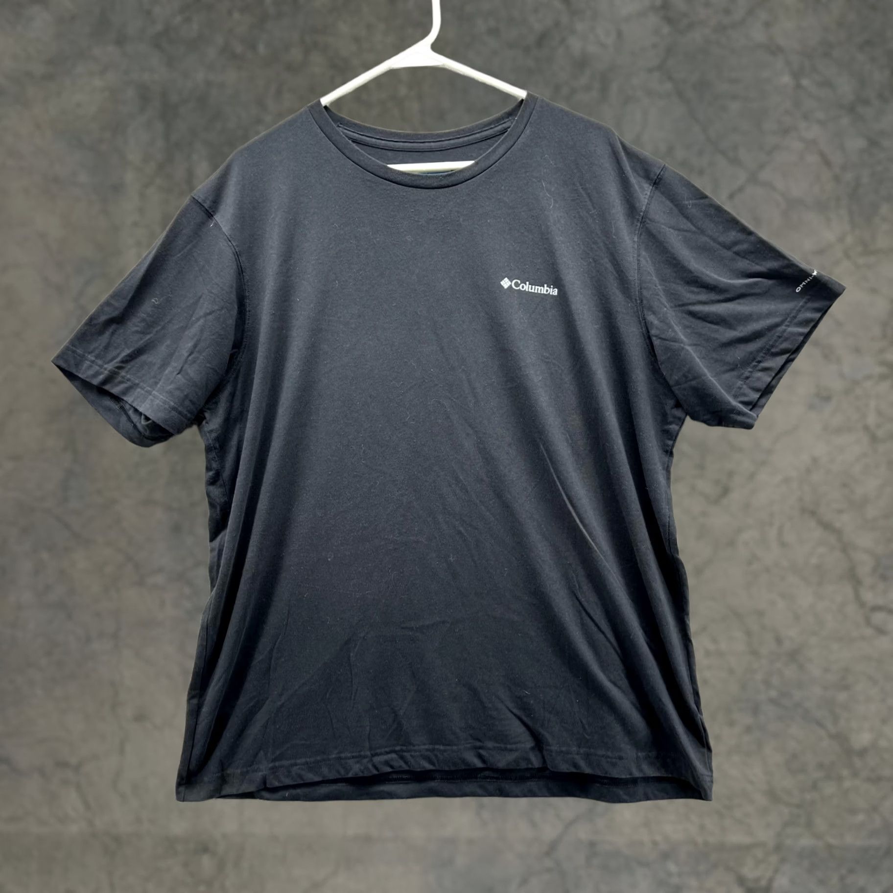 Logo 7 Columbia Shirt Men XL Black Short Sleeve Crew Neck Omni Wick Logo T-Shirt Size US XL / EU 56 / 4 - 1 Thumbnail