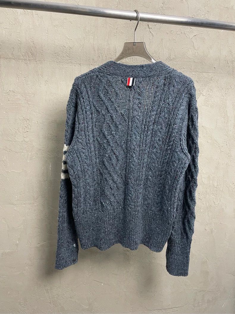 Thom Browne Thom browne Blue-green four-striped wool horsehair blended Size US M / EU 48-50 / 2 - 2 Thumbnail