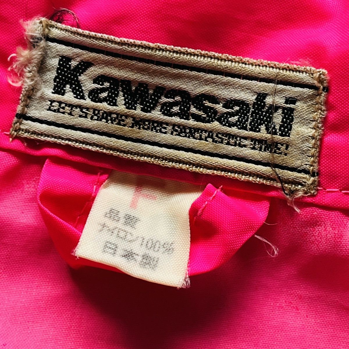 Japanese Brand × Vintage Vintage 80s Kawasaki Light Jacket Windbreaker Size US L / EU 52-54 / 3 - 13 Thumbnail