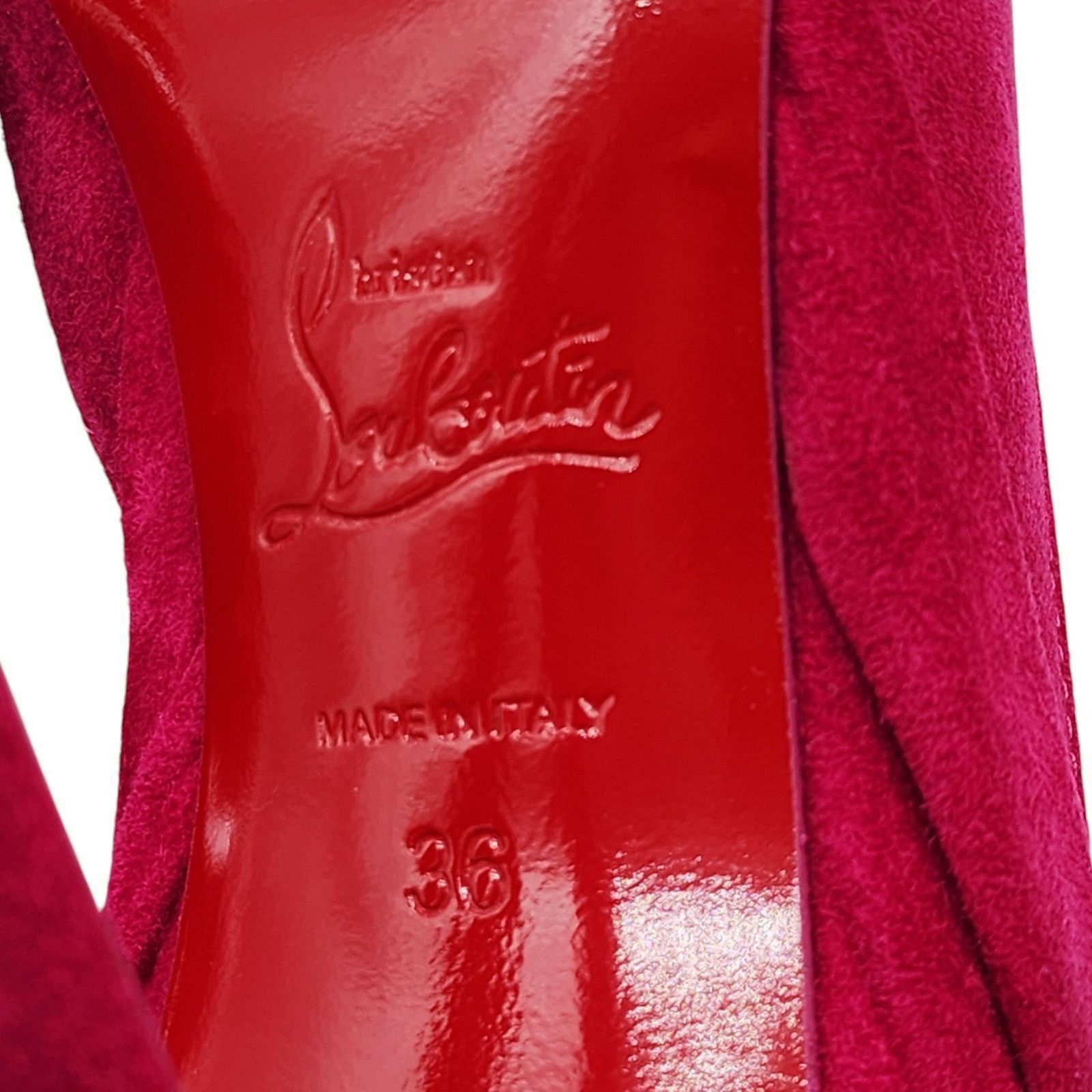 Christian Louboutin Rabakate Pumps 100mm - Suede - Pink - 36 5.5US $995 Size US 6 / IT 36 - 6 Thumbnail