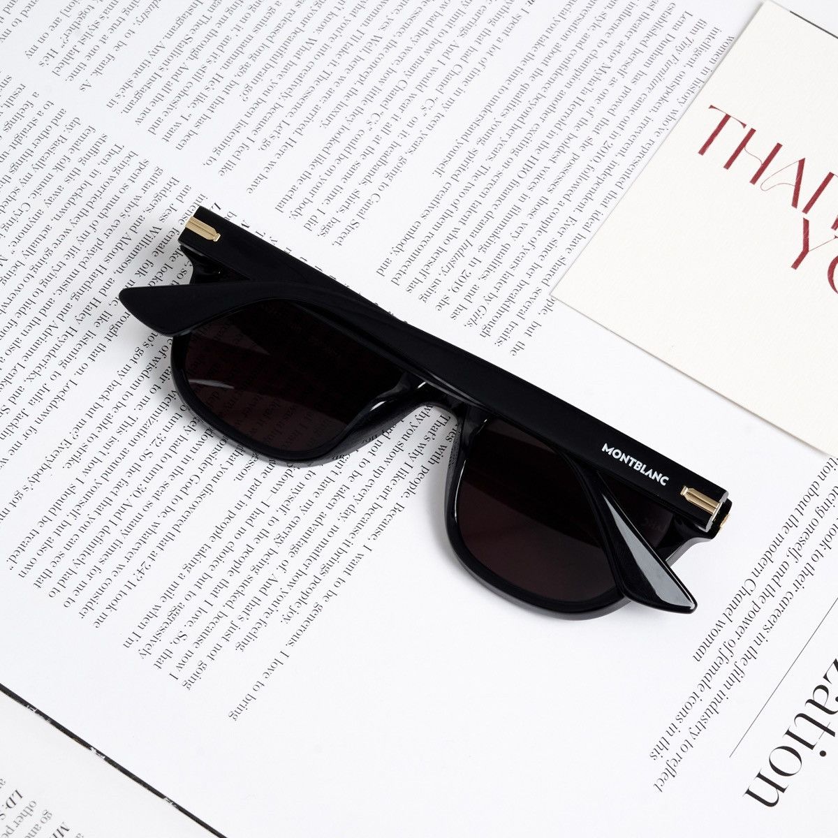 Montblanc MONTBLANC MB0302S 001 SUNGLASSES Size ONE SIZE - 7 Thumbnail