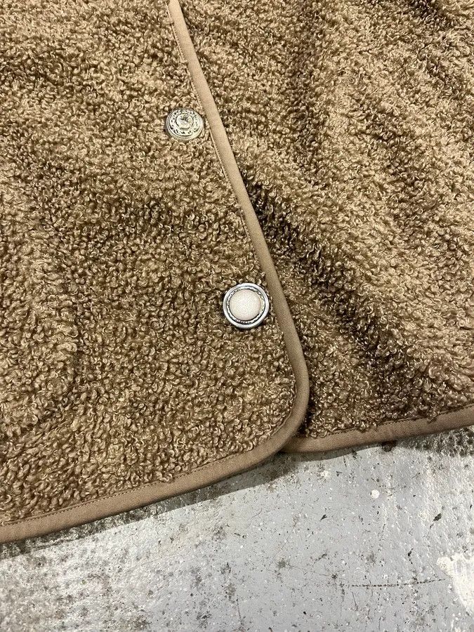 Marithe + Francois Girbaud × Vintage Marithé + François Girbaud Camel Fleece Cardigan Size S / US 4 / IT 40 - 6 Thumbnail