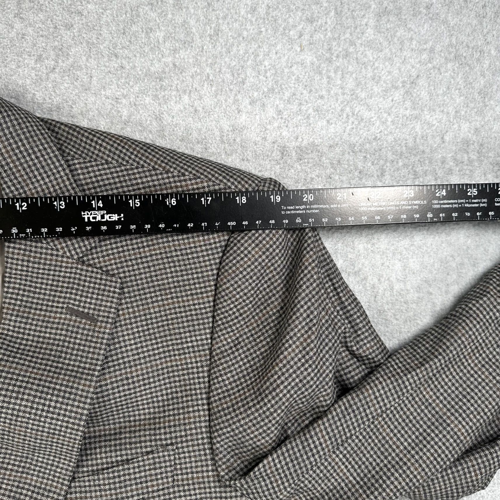 Ermenegildo Zegna VINTAGE Ermenegildo Zegna Sport Coat Jacket Gray Check Wool Two Button Blazer Mens 52 Size 52R - 3 Thumbnail