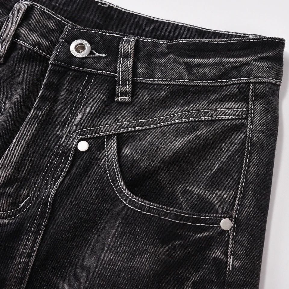 Japanese Brand Honeycomb Loose Flare Leg Vintage Design Jeans y2k Size US 34 / EU 50 - 7 Thumbnail
