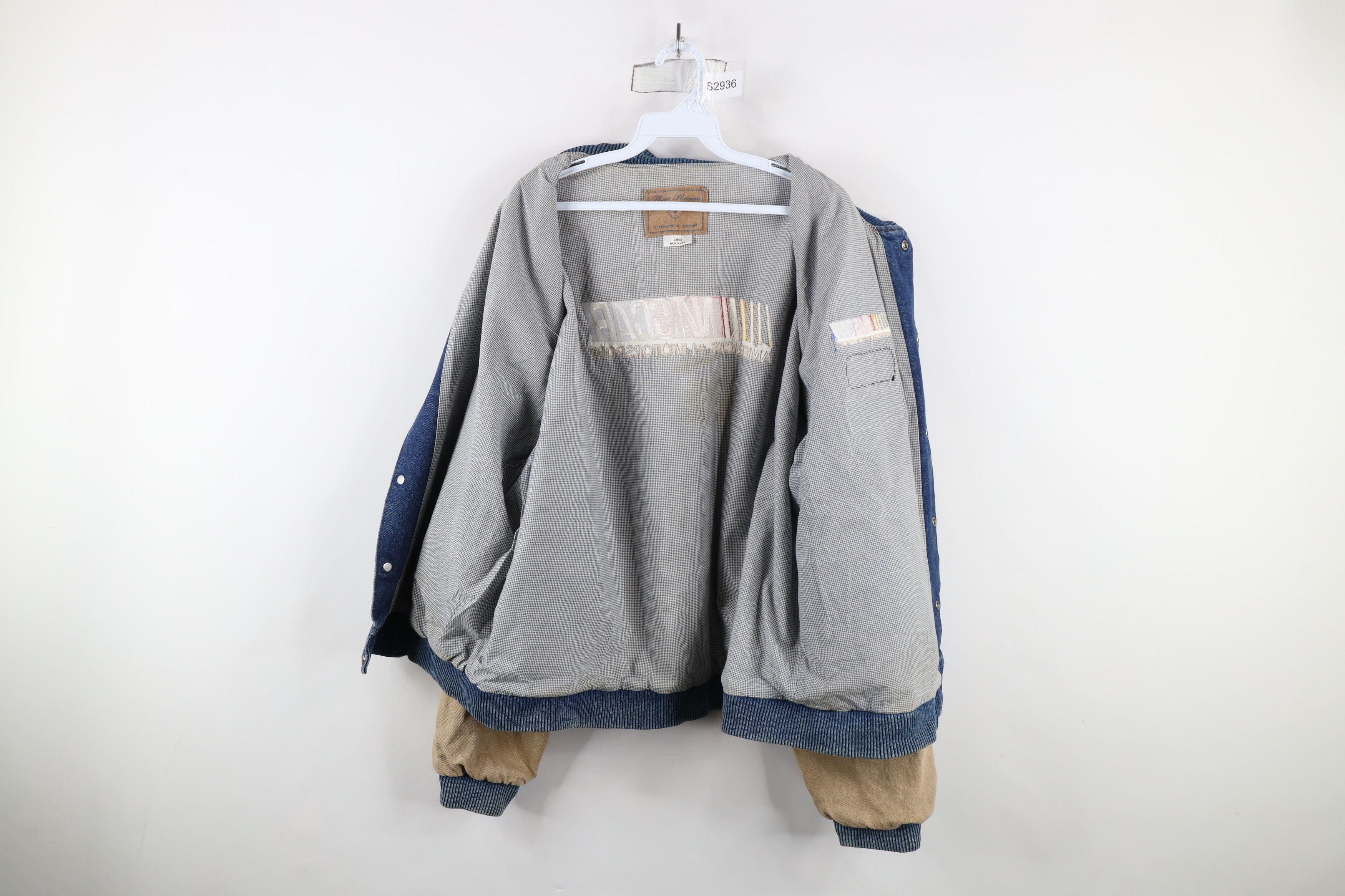 Vintage Vintage 90s Y2K NASCAR Denim Jean Varsity Bomber Jacket USA Size US L / EU 52-54 / 3 - 11 Thumbnail