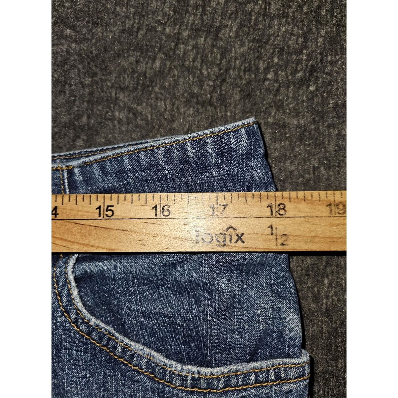 Old Navy VINTAGE Old Navy Shorts Womens 14 Blue Denim Stretch Low Waist 5 Pocket 00s Size 36" / US 14 / IT 50 - 4 Thumbnail