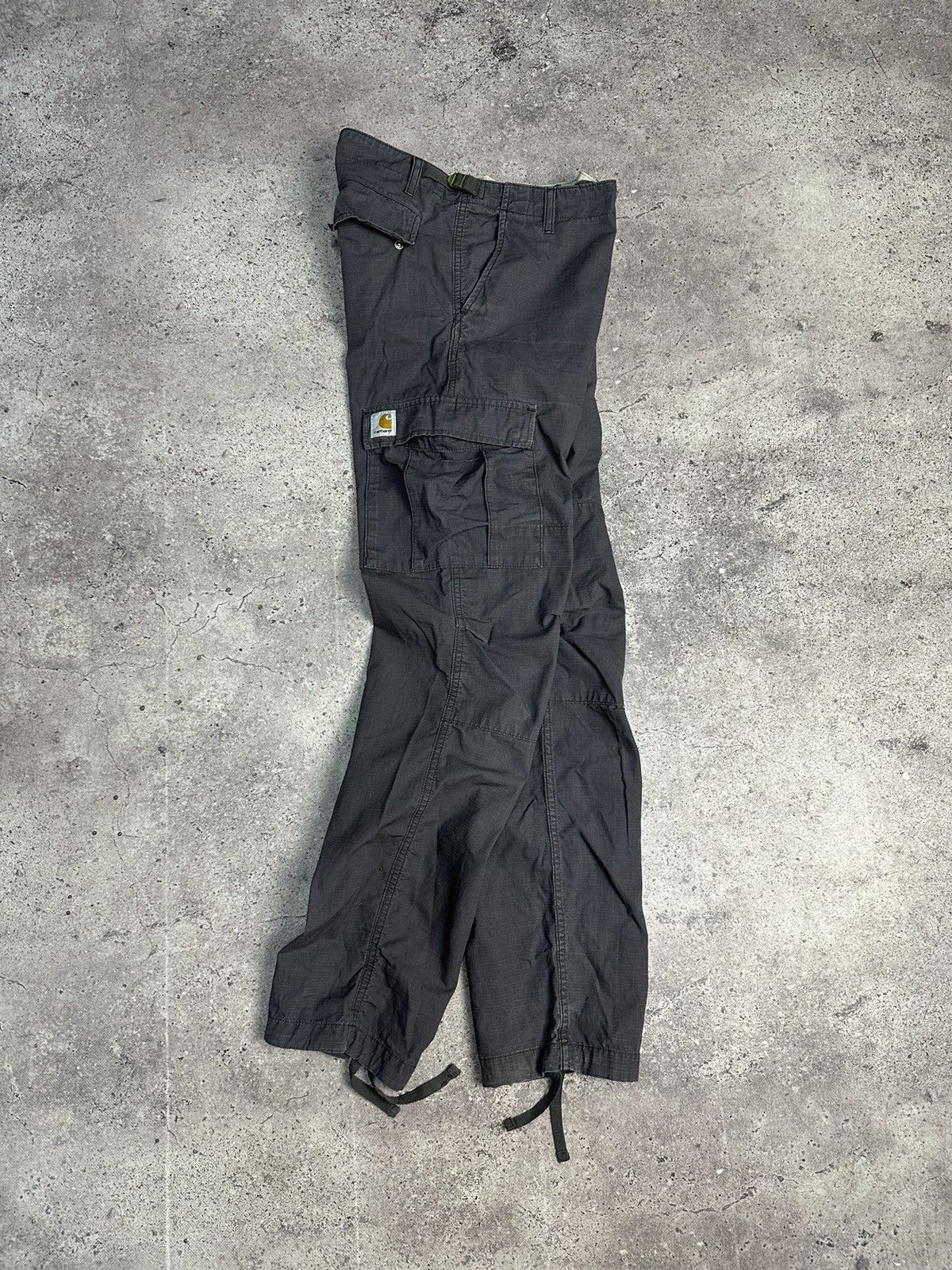 Carhartt × Vintage Vintage Carhartt Cargo Aviation Pants Distressed Gray Y2K Size US 32 / EU 48 - 1 Thumbnail