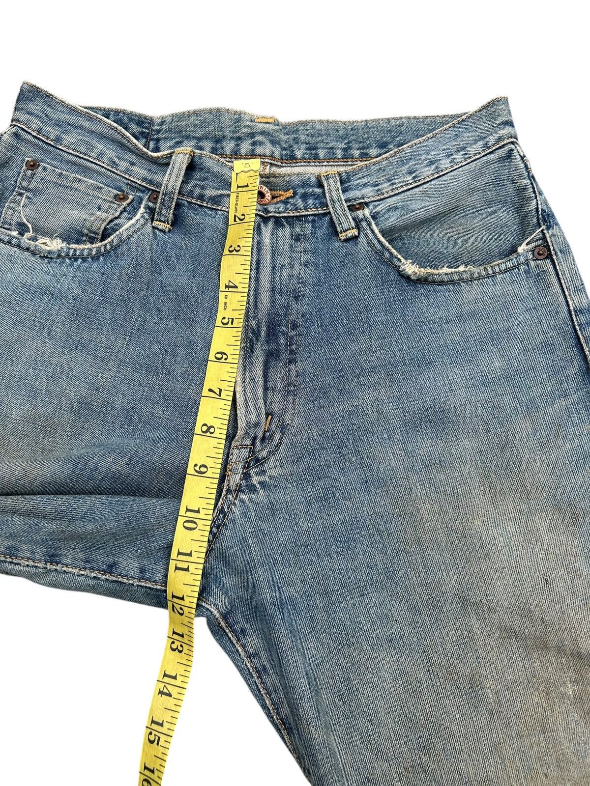 Kapital Thrashed Vintage Edwin 505x Selvedge Dirty Patina Denim Jean Size US 30 / EU 46 - 15 Thumbnail