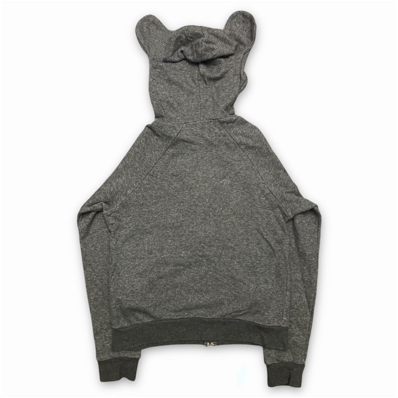 Ne-Net Ne-net Grey Bear Ear Zip Up Hoodie Size M / US 6-8 / IT 42-44 - 3 Thumbnail