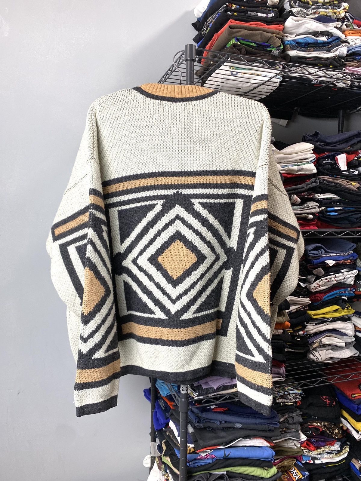 Oxbow Rare! Vintage Full Knit All Over Logo Sweater Stussy Style Size US L / EU 52-54 / 3 - 10 Thumbnail