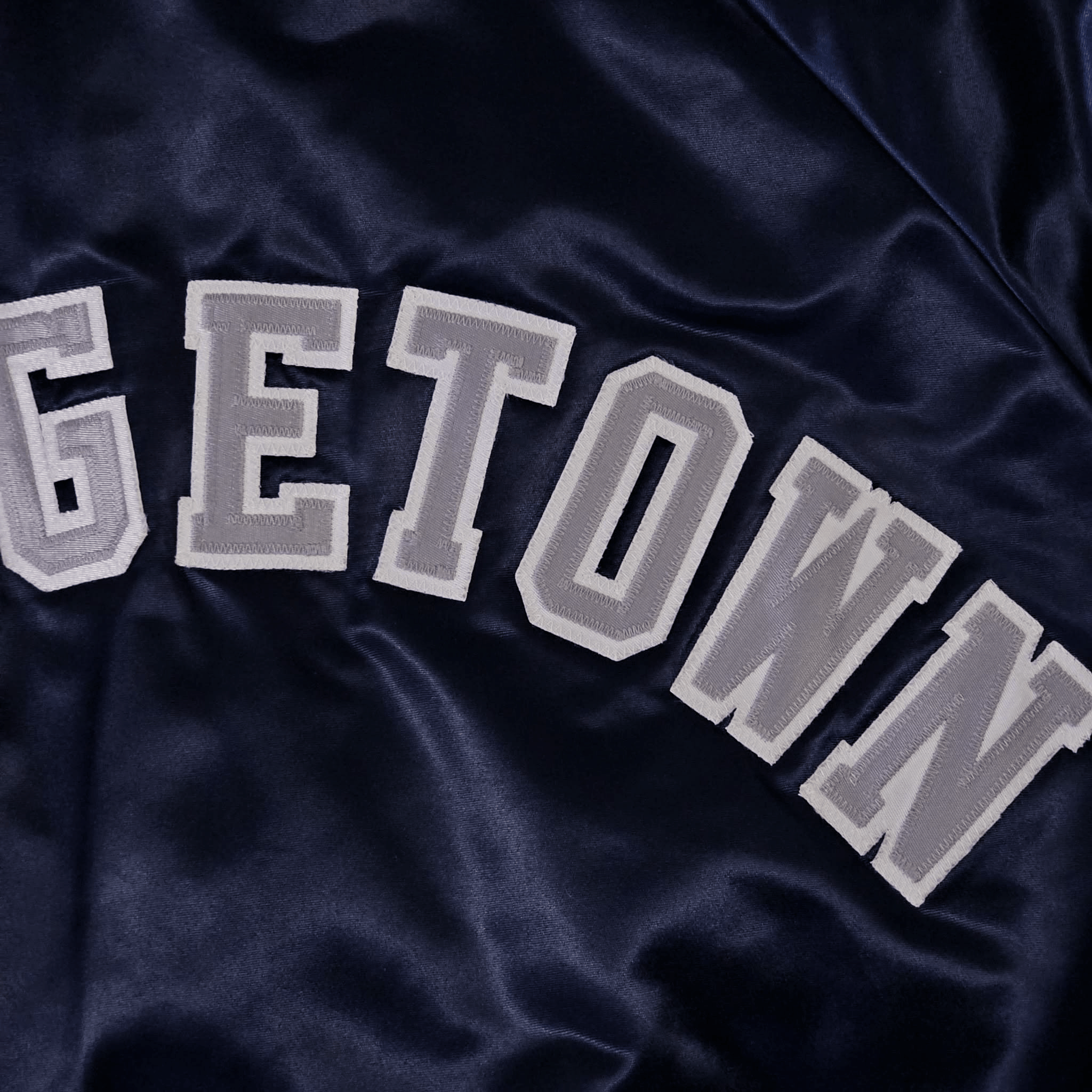 Chalk Line Georgetown Hoyas Vintage 90s Chalk Line Satin Bomber Jacket Size US XL / EU 56 / 4 - 8 Thumbnail
