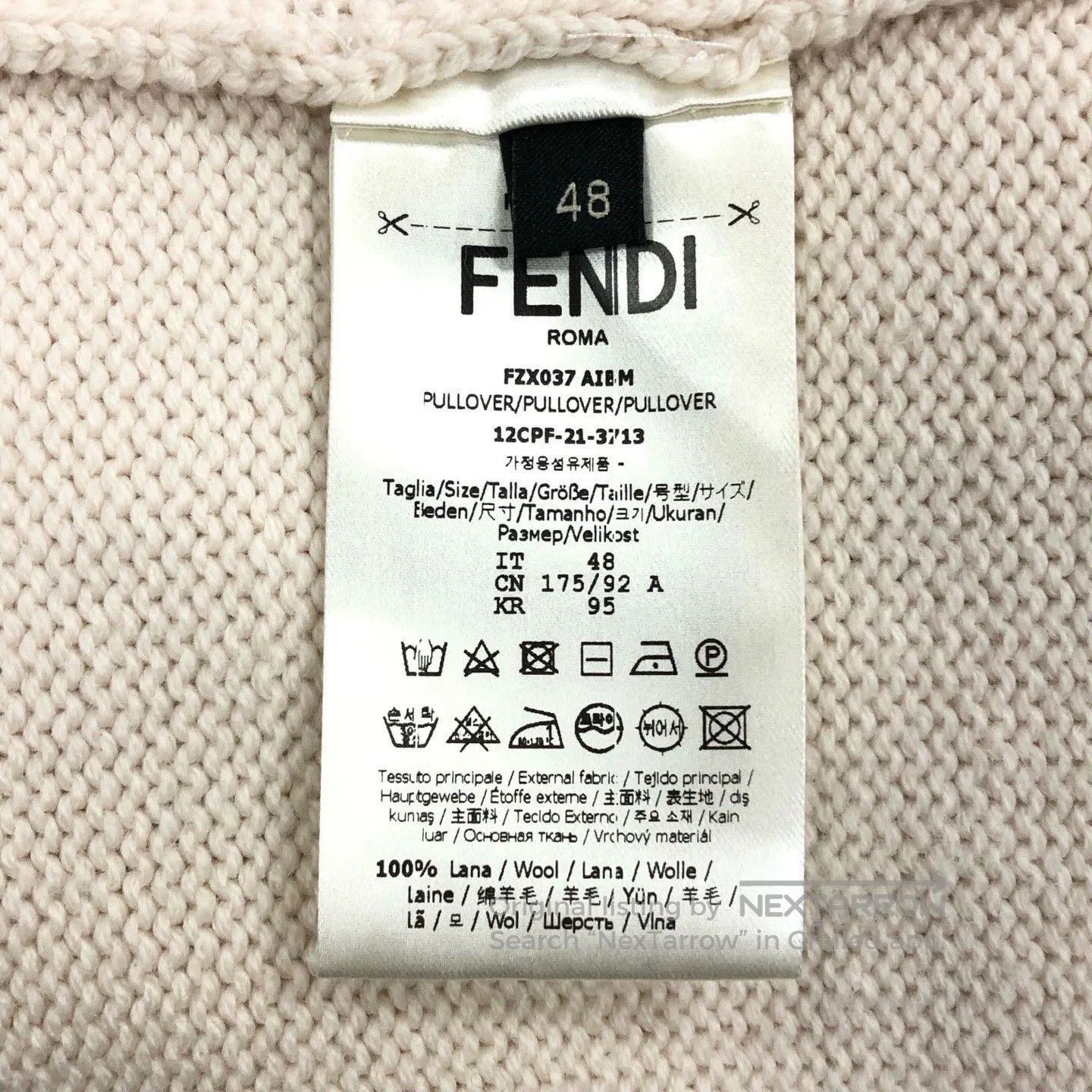 Fendi fendi logo knit sweater with color block design. Size US M / EU 48-50 / 2 - 4 Thumbnail