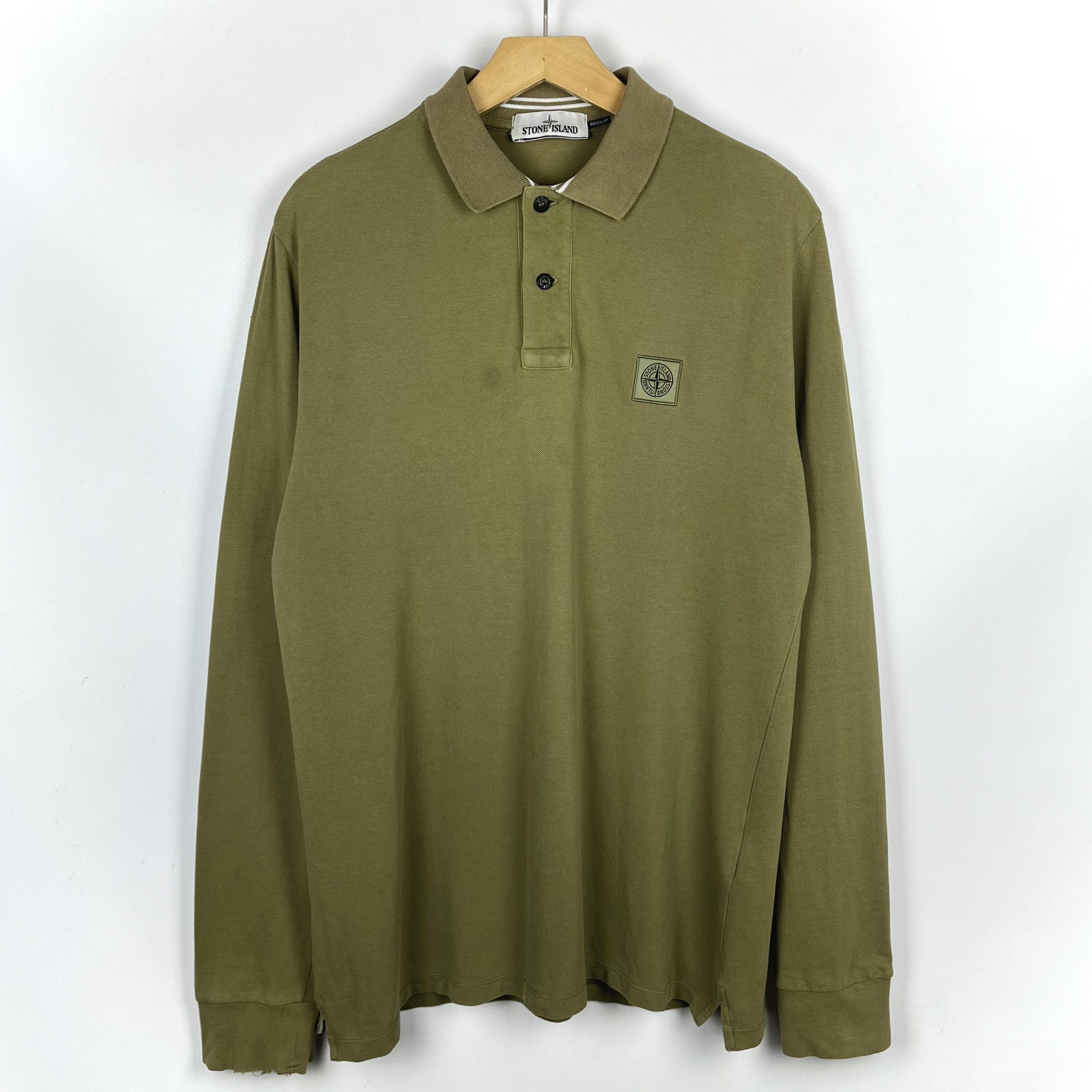 Stone Island Stone Island Patch Program Long Sleeve Polo Shirt Size US L / EU 52-54 / 3 - 2 Thumbnail