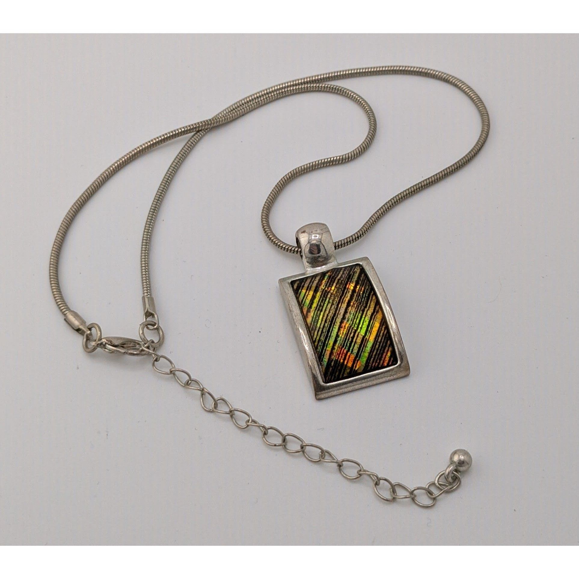Kenneth Cole Vintage Kenneth Cole Prismatic Pendant Necklace On Silver To Size ONE SIZE - 7 Thumbnail