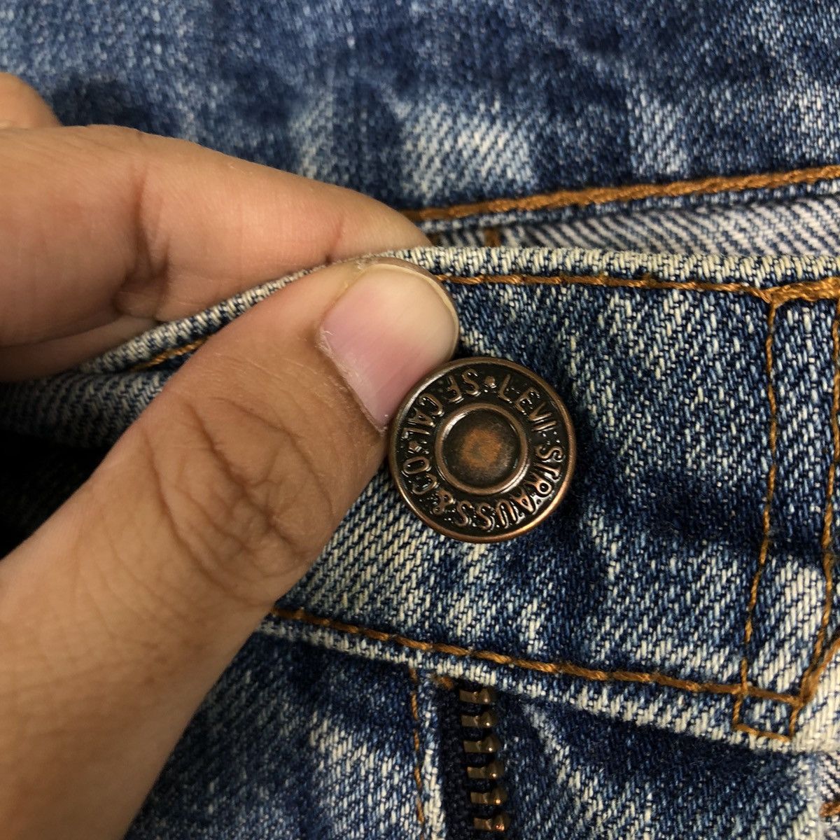 Levi's Made & Crafted 🔥90’s Vintage Levi’s Denim Jeans Distressed Denim Size US 32 / EU 48 - 13 Thumbnail