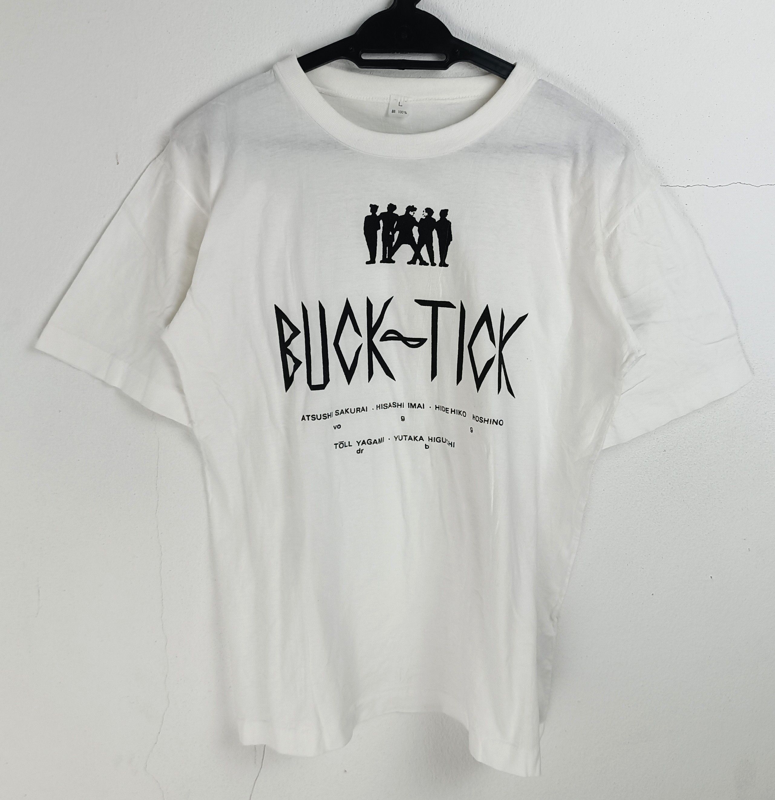Band Tees VINTAGE 90s BUCK-TICK JROCK BAND VERY RARE hide xjapan larc Size US M / EU 48-50 / 2 - 3 Thumbnail