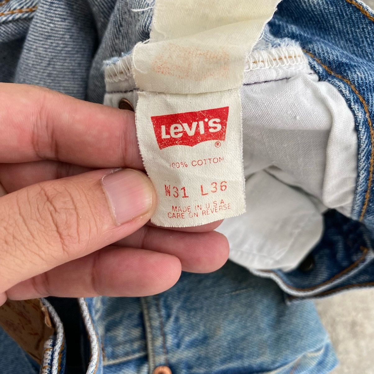 Levi's Vintage 90’s Levis 501 Faded Stonewashed Blue Denim Jeans Size US 30 / EU 46 - 12 Thumbnail
