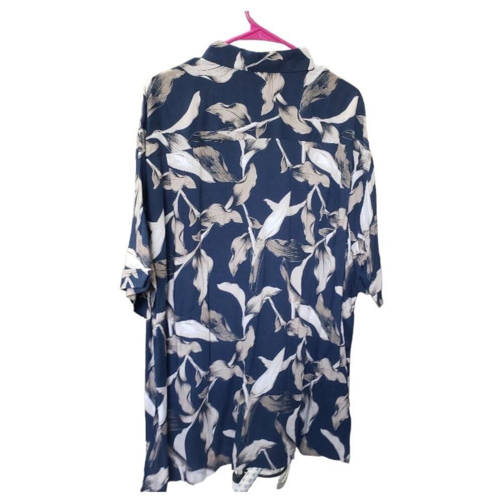 Cubavera CT1553 Cubavera Men's Blue Tropical Leisure Shirt XL Size US XL / EU 56 / 4 - 3 Thumbnail