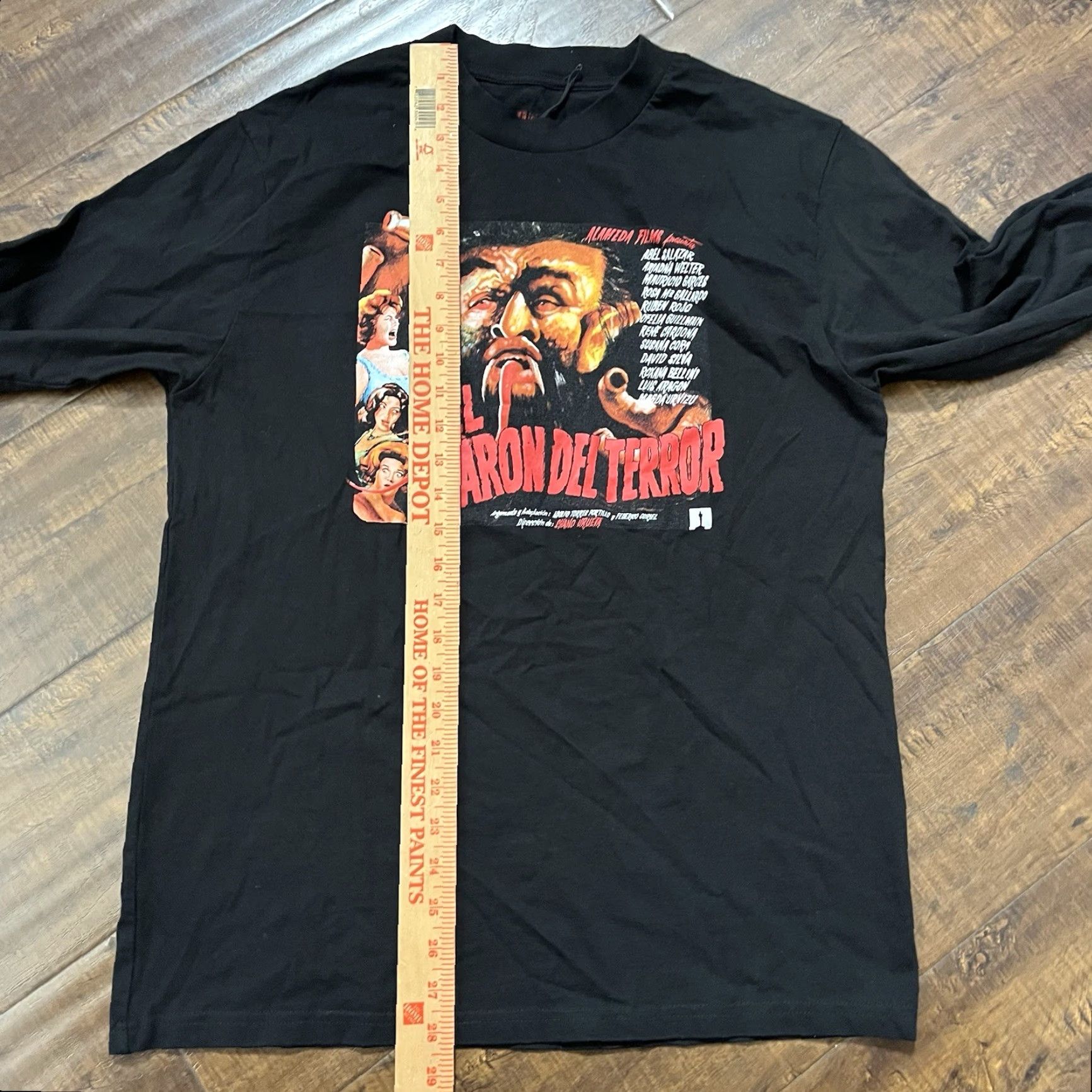 Vintage VINTAGE Mexico Maleficarum T-Shirt Main Selling Point: Horror Movie Promo Long Sleeve Adult M Black 1990s/90s Mexico Mens Size US M / EU 48-50 / 2 - 6 Thumbnail