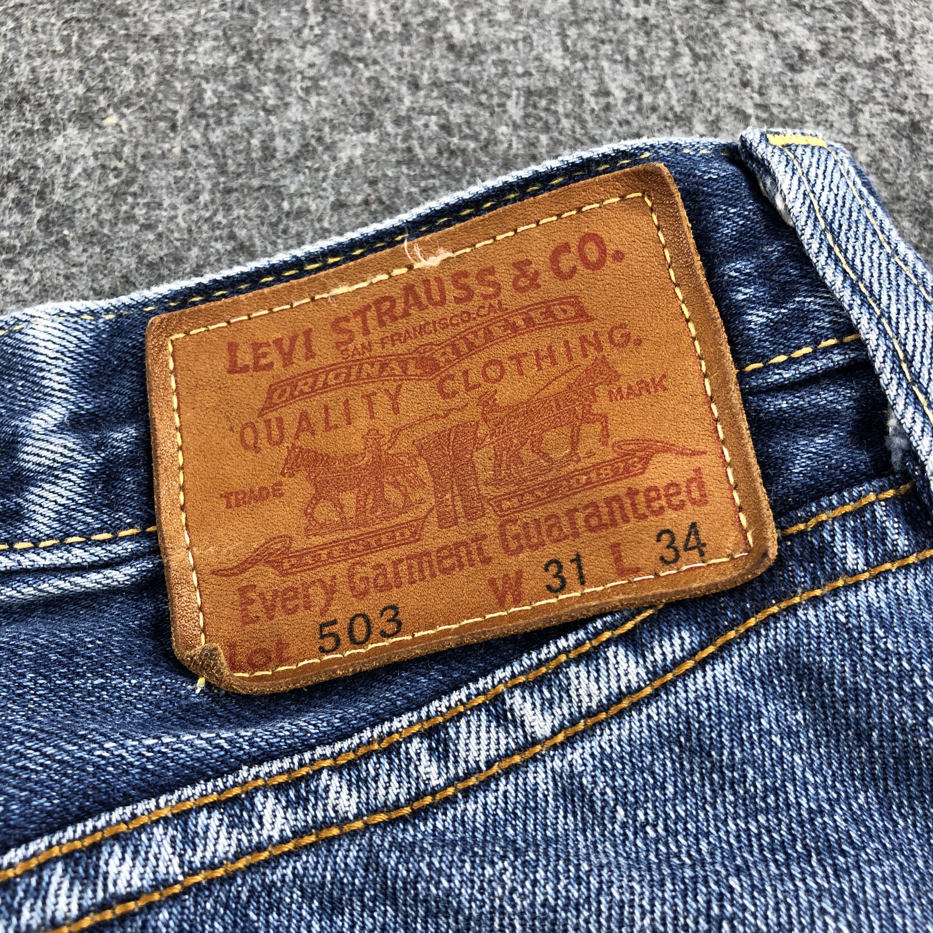 Levi's Vintage 90s Blue Wash Levis 503 Jeans-J1729 Size US 32 / EU 48 - 5 Thumbnail