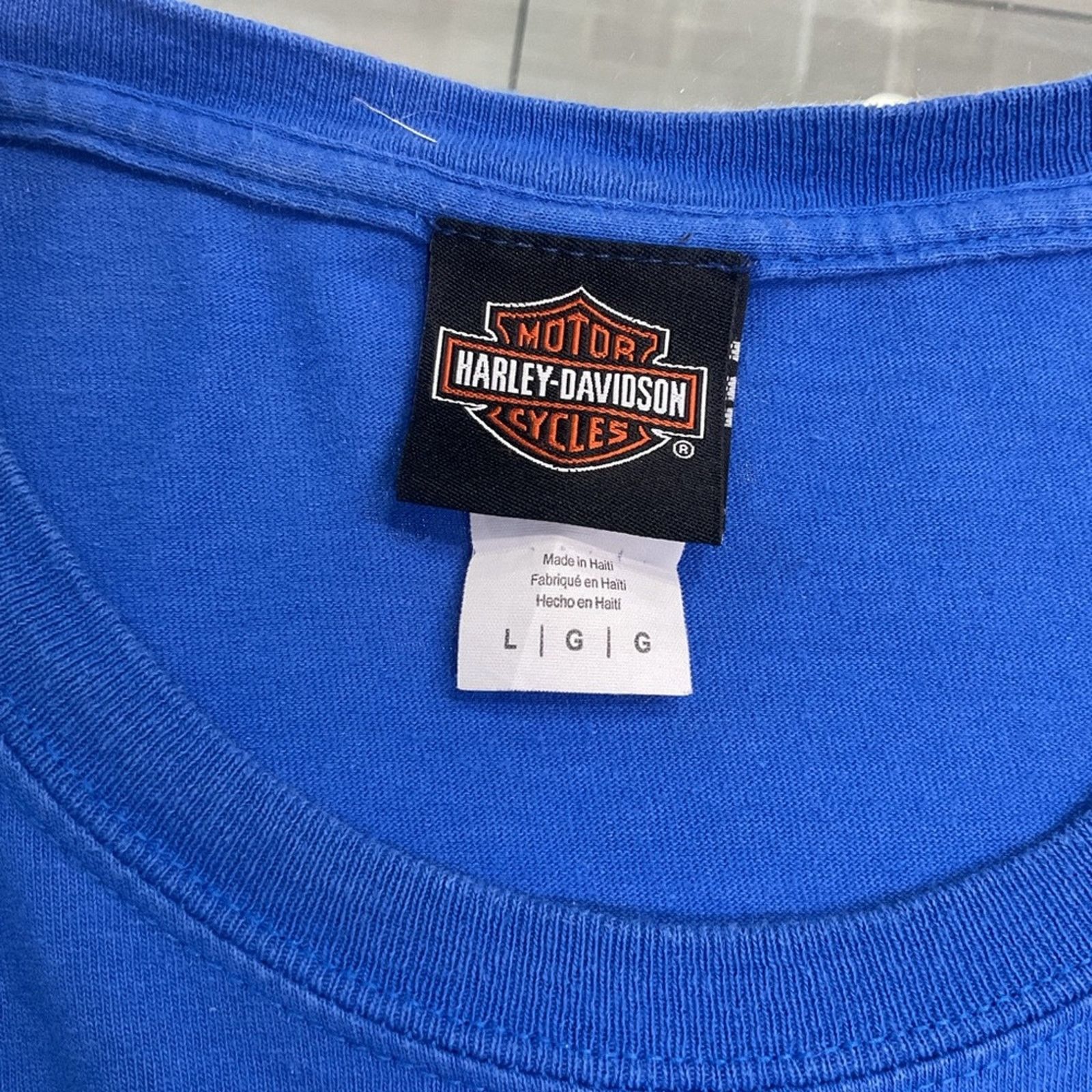 Harley Davidson Harley-Davidson Key West, FL Blue T-Shirt Size US L / EU 52-54 / 3 - 3 Thumbnail
