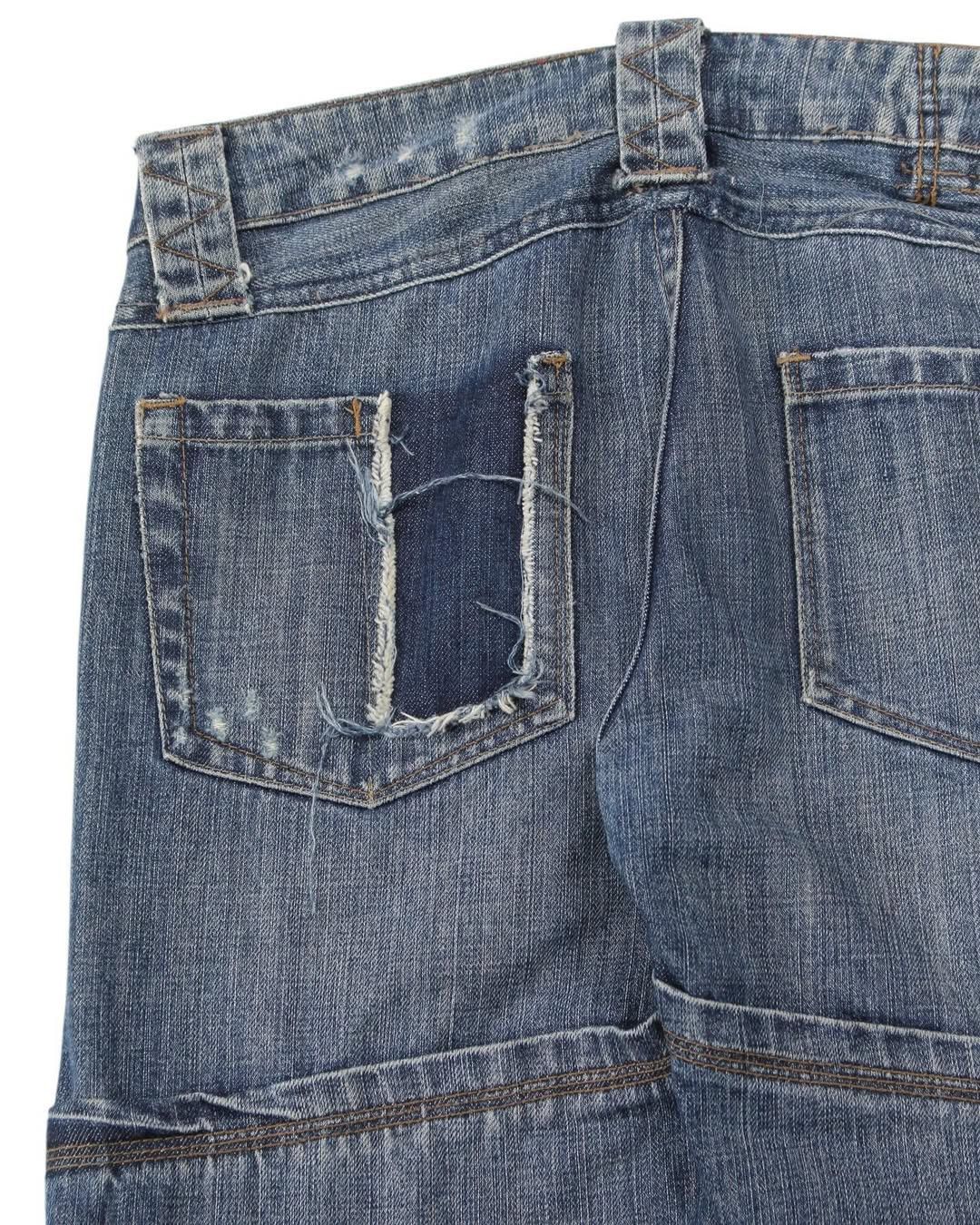 CLOSED × Marithe + Francois Girbaud SS2004 MARITHE FRANCOIS GIRBAUD CARGO JEANS Size US 27 - 7 Thumbnail