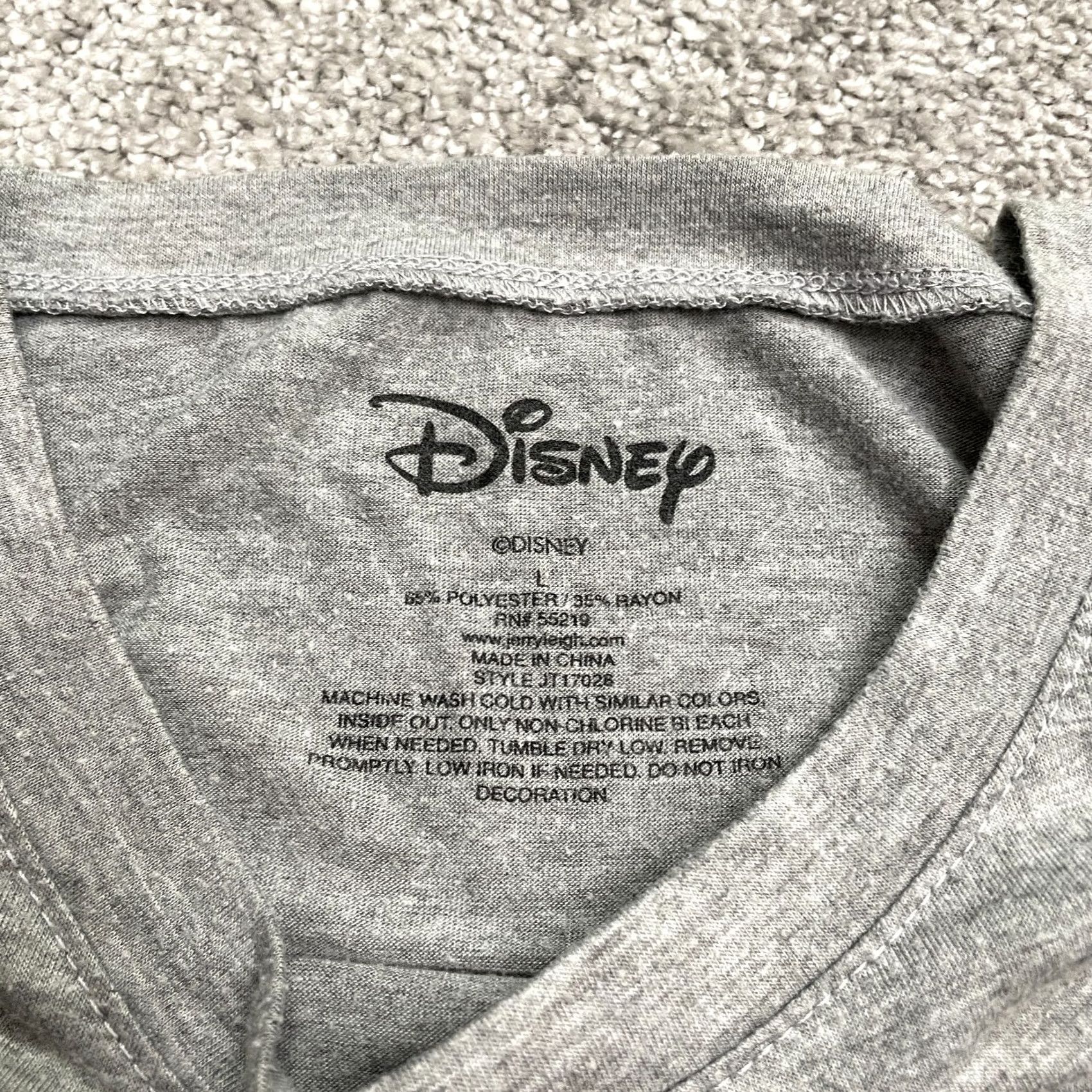 Disney Disney T-Shirt Women Gray Mickey Mouse Graphic 90s Cartoon Short Sleeve Crew Neck Top Large Size Regular Fit Size L / US 10 / IT 46 - 7 Thumbnail