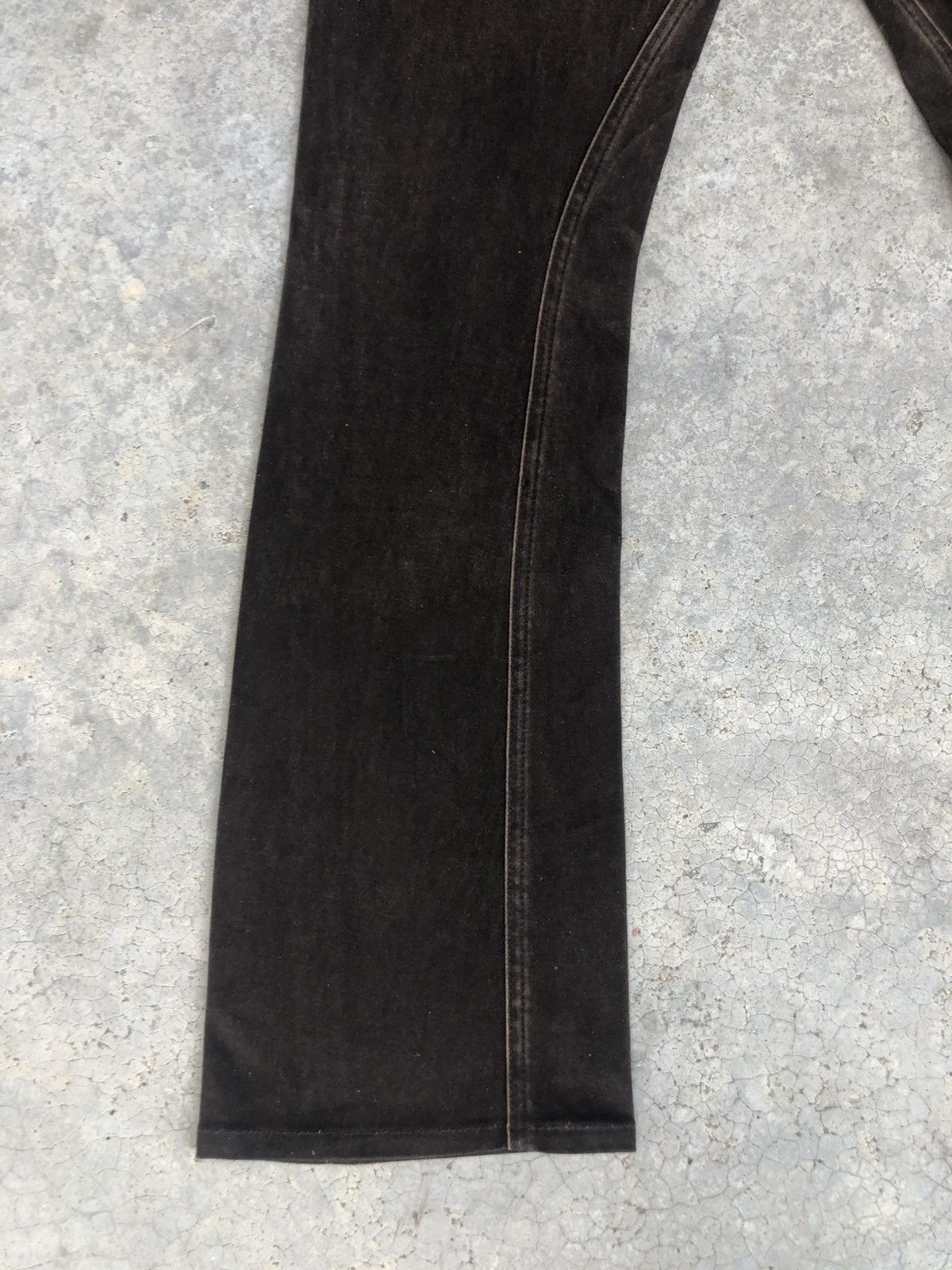 Lee Japanese Lee Flared Jeans Distressed Suede Size US 32 / EU 48 - 11 Thumbnail
