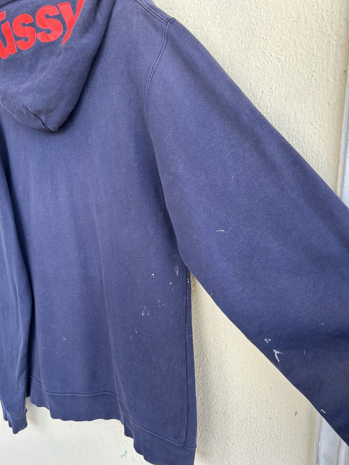 Stussy Stussy Spell Out Paint Splatered Pull Over Hoodie Size US L / EU 52-54 / 3 - 10 Thumbnail