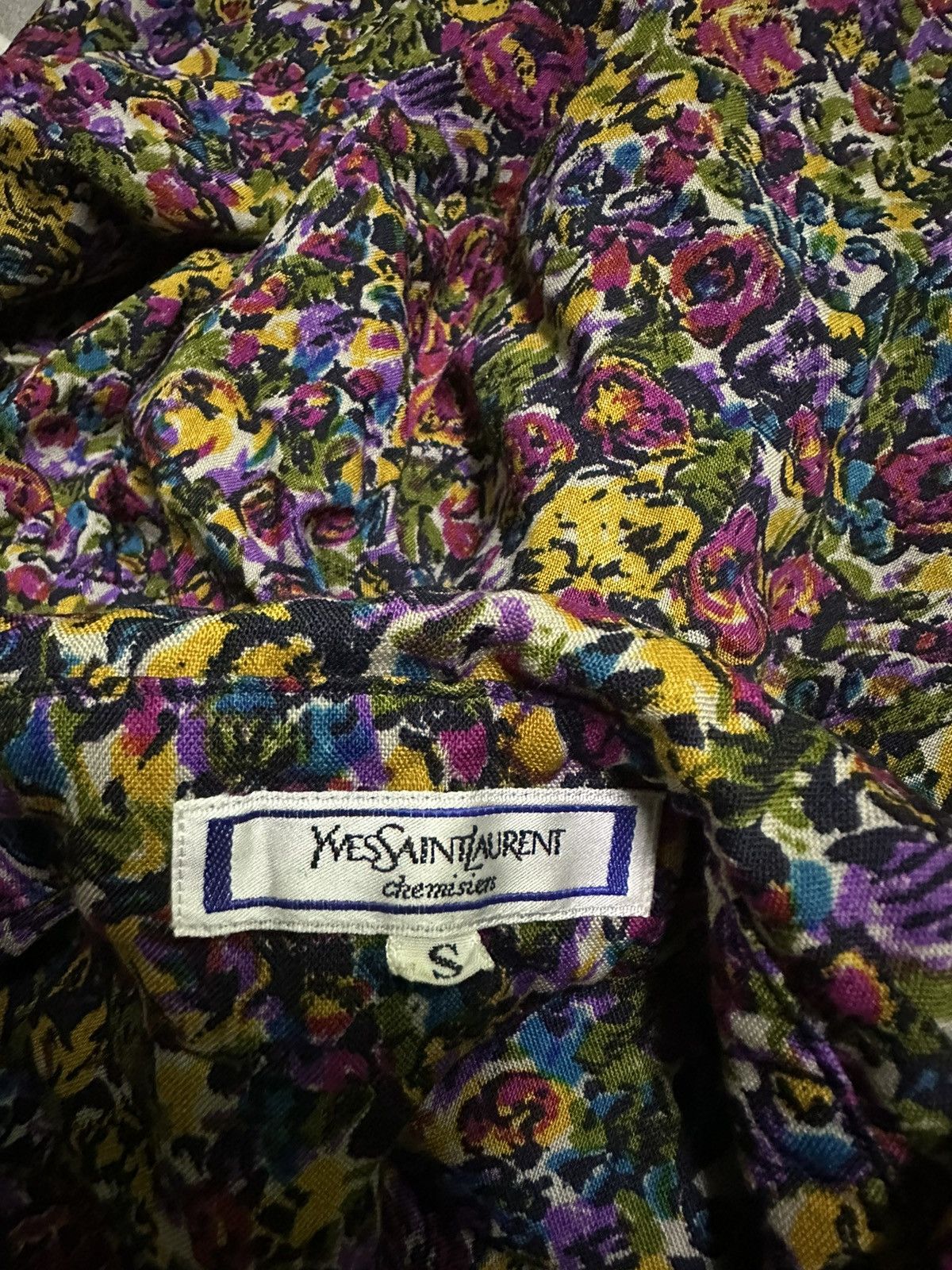 Vintage × Yves Saint Laurent Yves saint laurent flora shirts Size S / US 4 / IT 40 - 10 Thumbnail