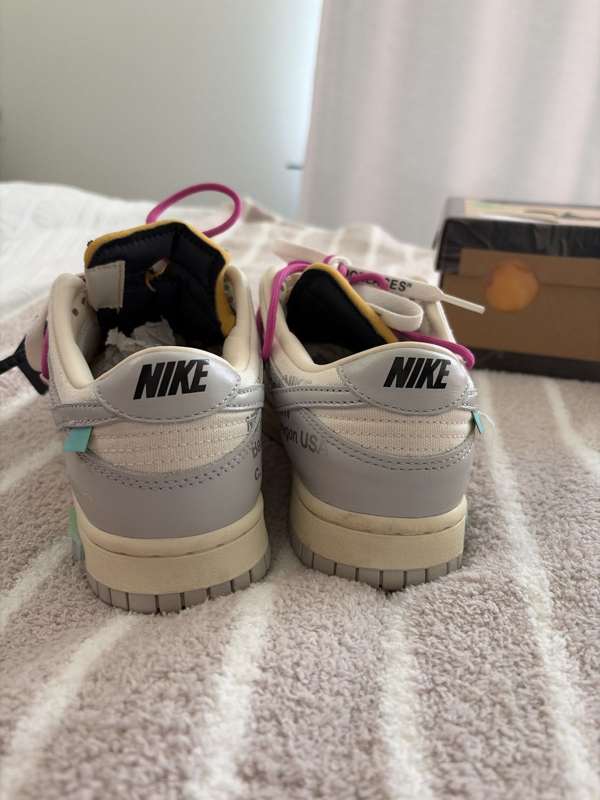 Nike × Off-White Off-White Nike Dunk Low Lot 30 Men’s 6.5 Size US 6.5 / EU 39-40 - 8 Thumbnail