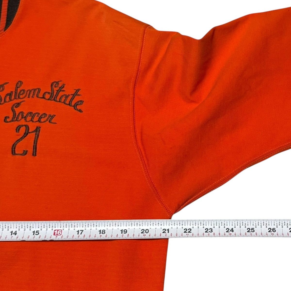 Vintage Vintage 50s 60s Salem State University Soccer 1/4 Zip Mens L Size US L / EU 52-54 / 3 - 10 Thumbnail