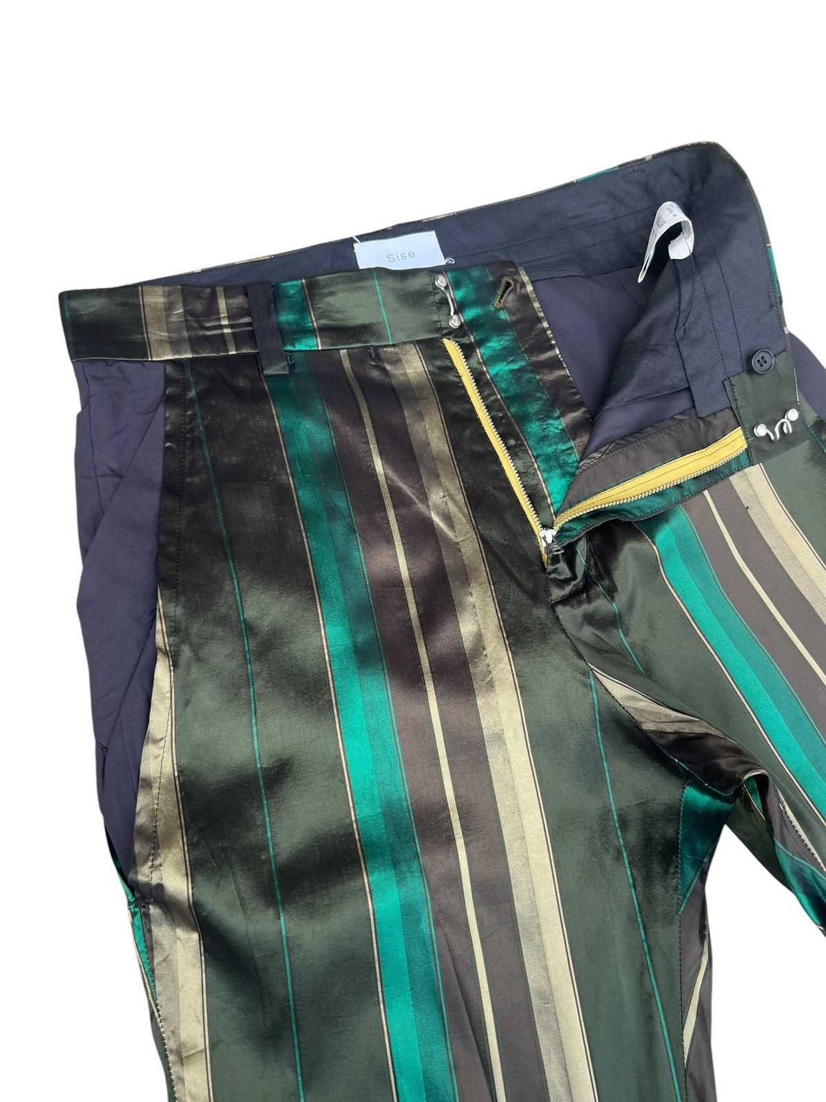 Cristaseya SISE Japan Triacetate + Silk Psychedelic Trouser Pant Size US 31 - 9 Thumbnail
