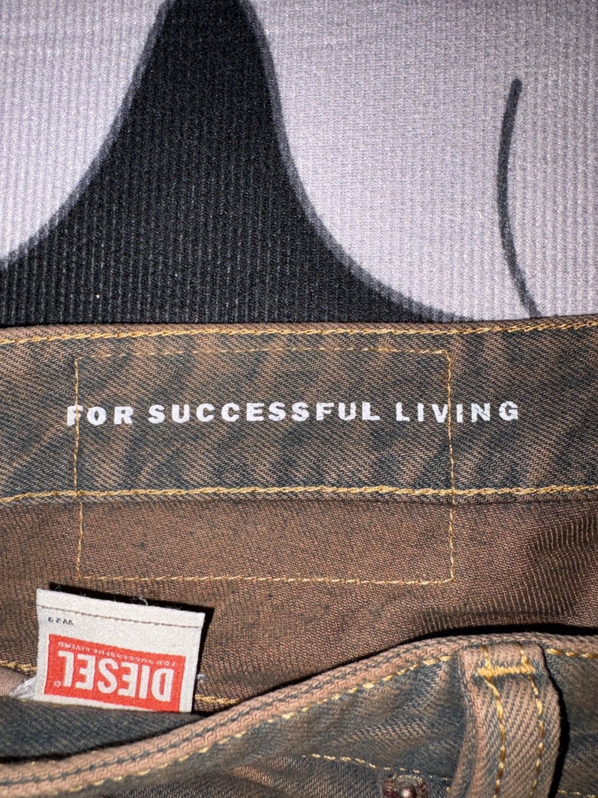 Diesel Diesel ‘2001 5 Pocket’ Brown Mudwash Jeans Size US 29 - 3 Thumbnail