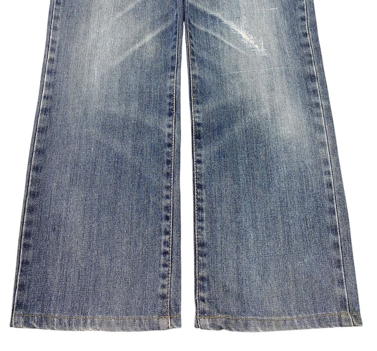 Edwin Edwin Light Wash Whiskered Straight Leg Style Jeans Size US 31 - 5 Thumbnail