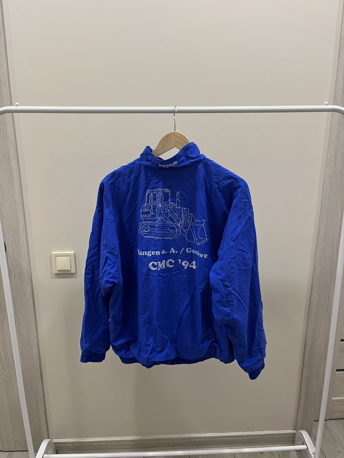 Vintage Reebok Vintage 90s 80s Tracksuit Jacket Y2K Drill 90s Hype Size US L / EU 52-54 / 3 - 4 Thumbnail