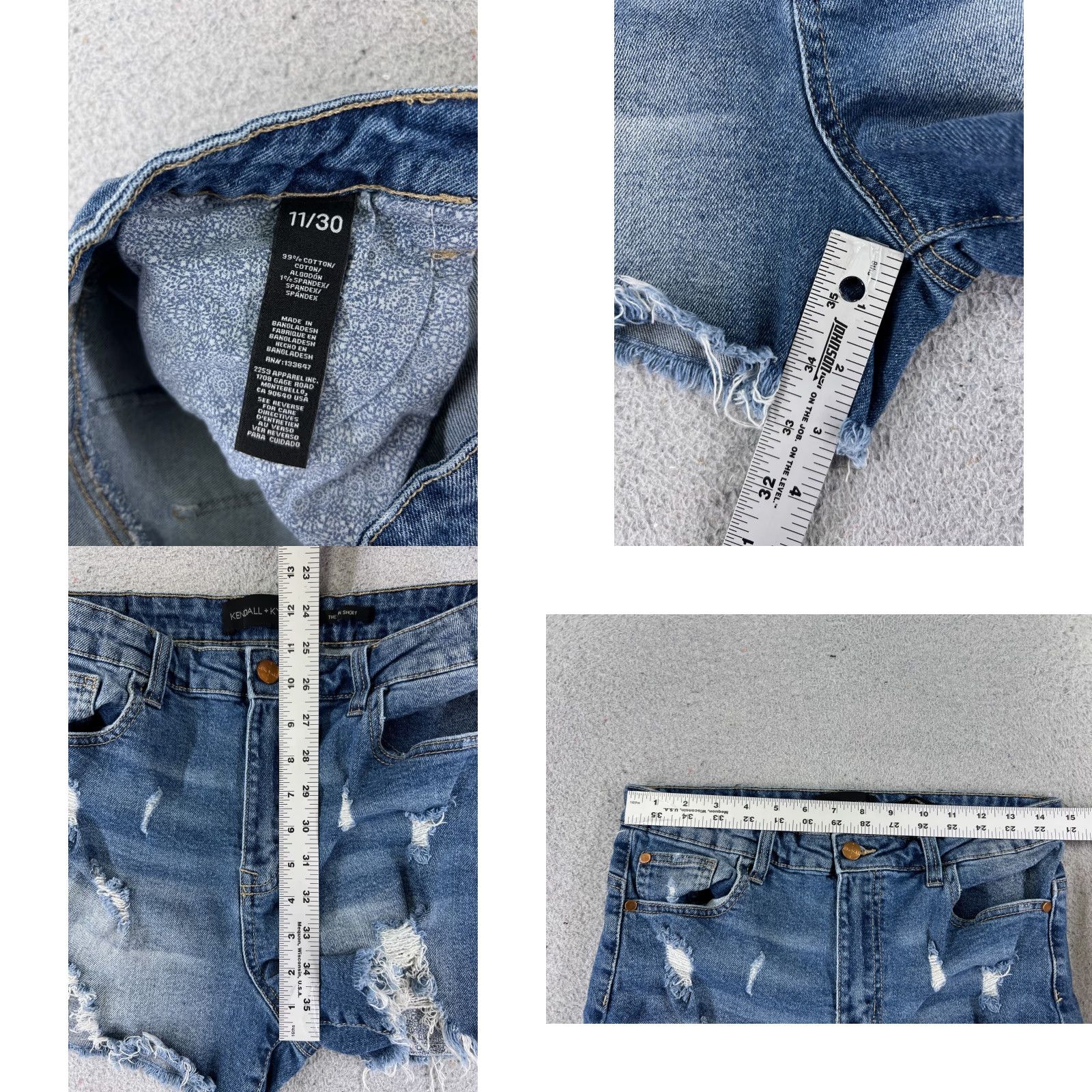 Vintage Kendall Kyl Denim Shorts Womens 11 Blue High Rise Cut-Off 28x3 Cotton Blend Jeans Short Shorts Casual Denim Vintage? No. Size 32" / US 10 / IT 46 - 8 Thumbnail