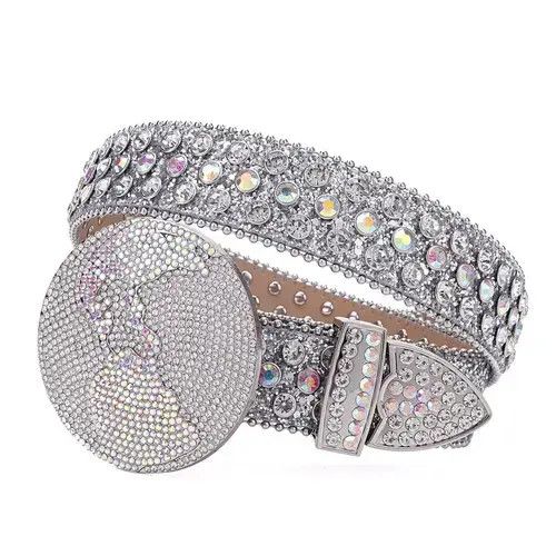 Other Rhinestone Luxury Crystal Studded Pin Buckle Belt🔥🔥🔥 Size ONE SIZE - 4 Thumbnail