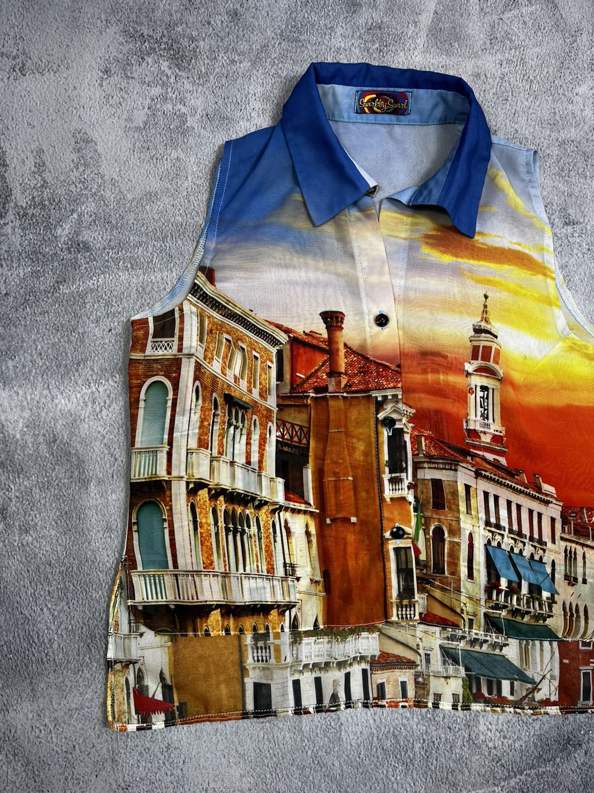 Other Vintage 90s printed Cavalli style allover summer tanktop Size S / US 4 / IT 40 - 2 Thumbnail