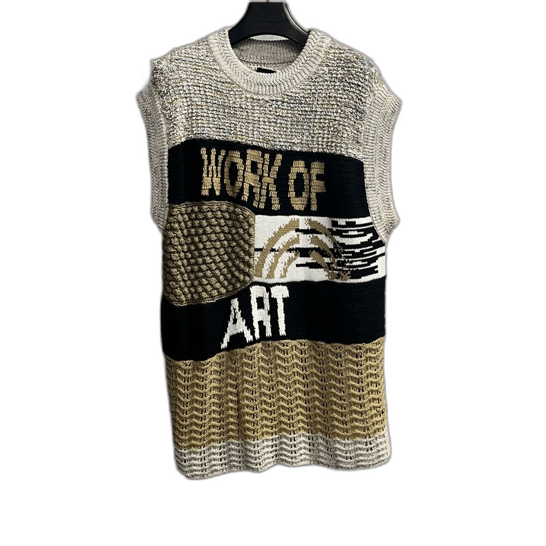 Comme des Garcons Color Block Woven Cotton-Linen Sleeveless Top Size US S / EU 44-46 / 1 - 1 Thumbnail